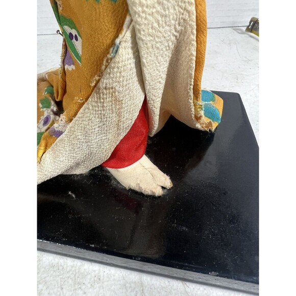 Vintage Japanese Doll Kimono Geisha Maiko Traditional Folk Craft Japan 15 “ Tall - Picture 13 of 16